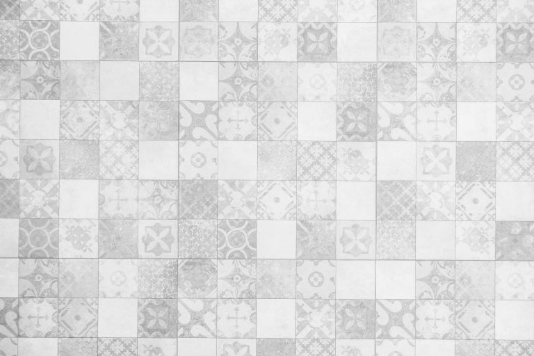 Gray and white tiles wall textures for background - Vintage Light Filter